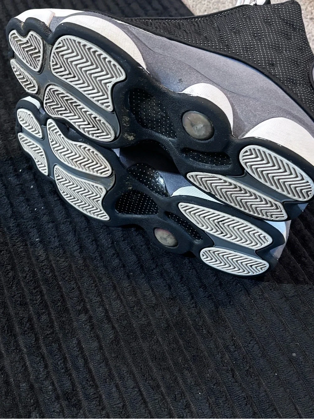 Men’s 13s Black flints